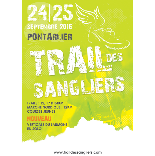 Affiche Trail des Sangliers 2016