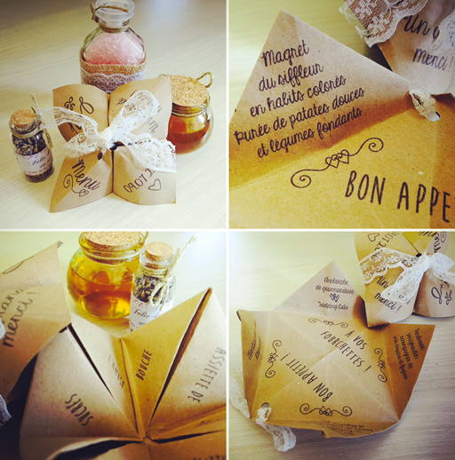 Menu cocotte Mariage