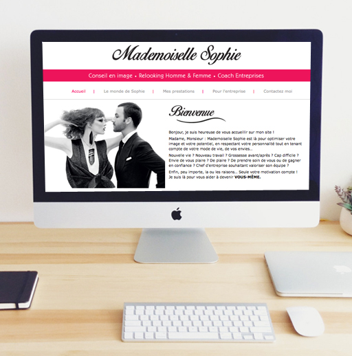 Site Web Mademoiselle Sophie